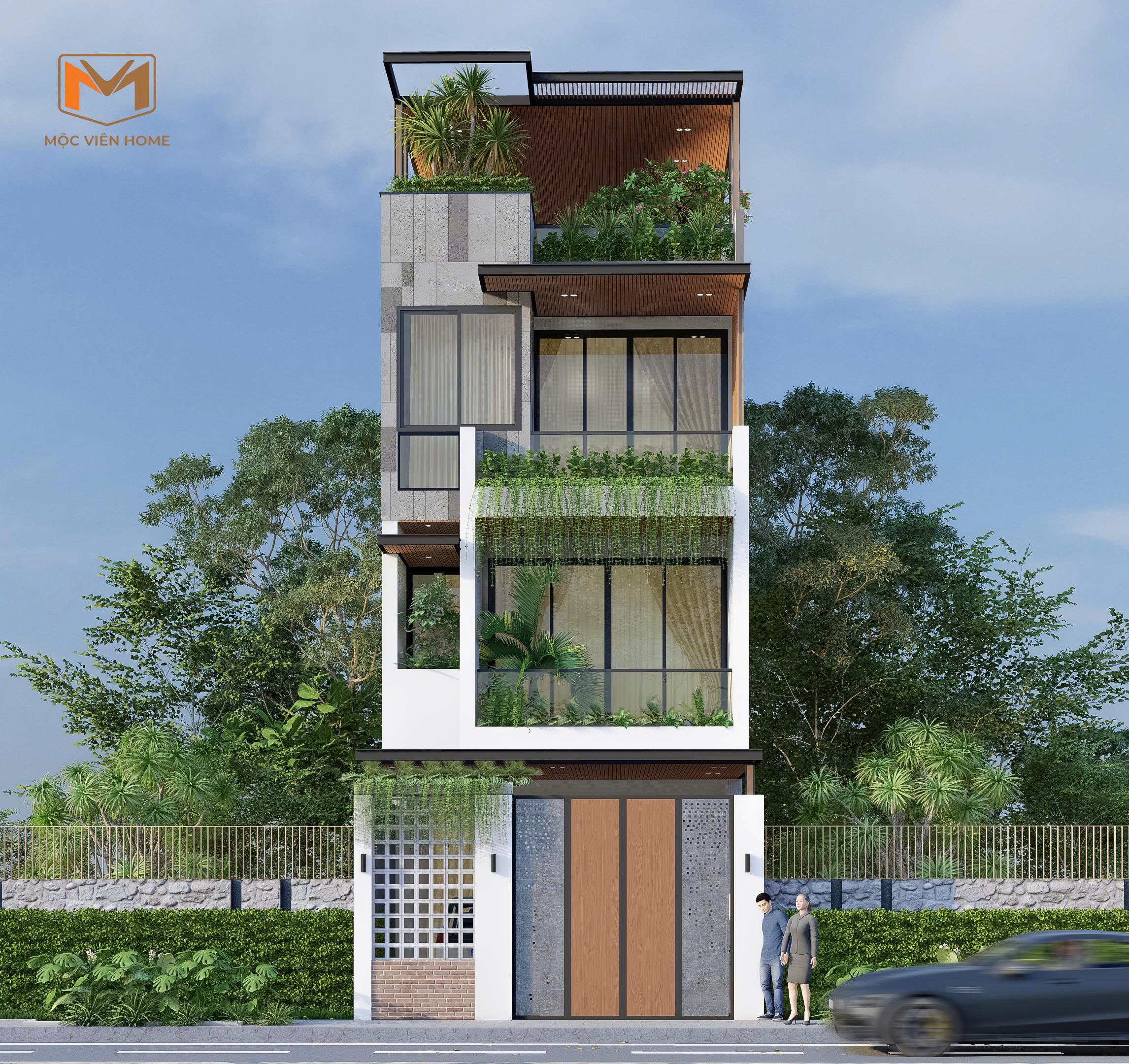 Mẫu Nhà Phố 3 Tầng Hiện Đại Sang Trọng Tại Hà Tĩnh