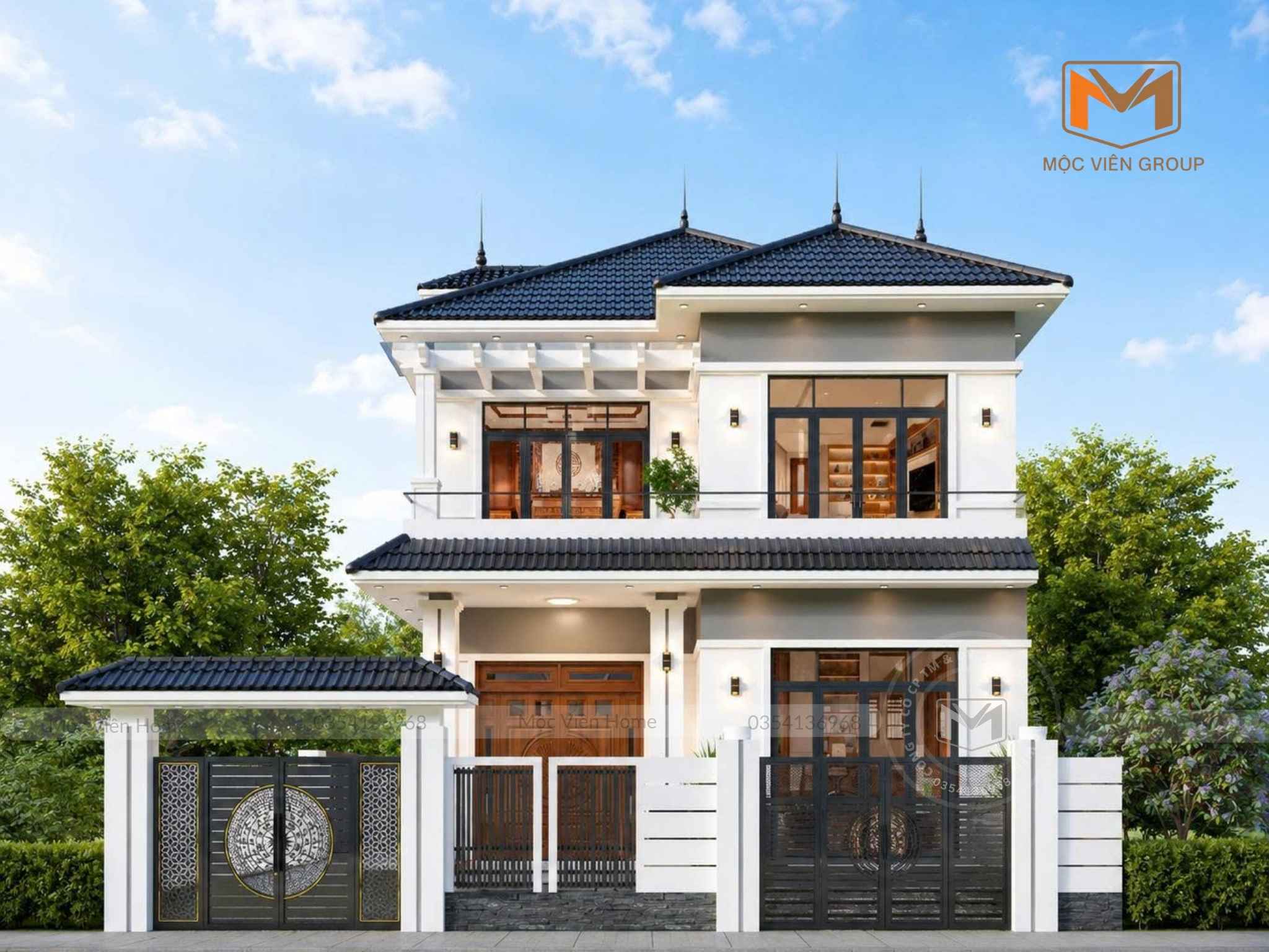 Nhà mái Nhật hiện đại 2 tầng - Cường Gián - Hà Tĩnh